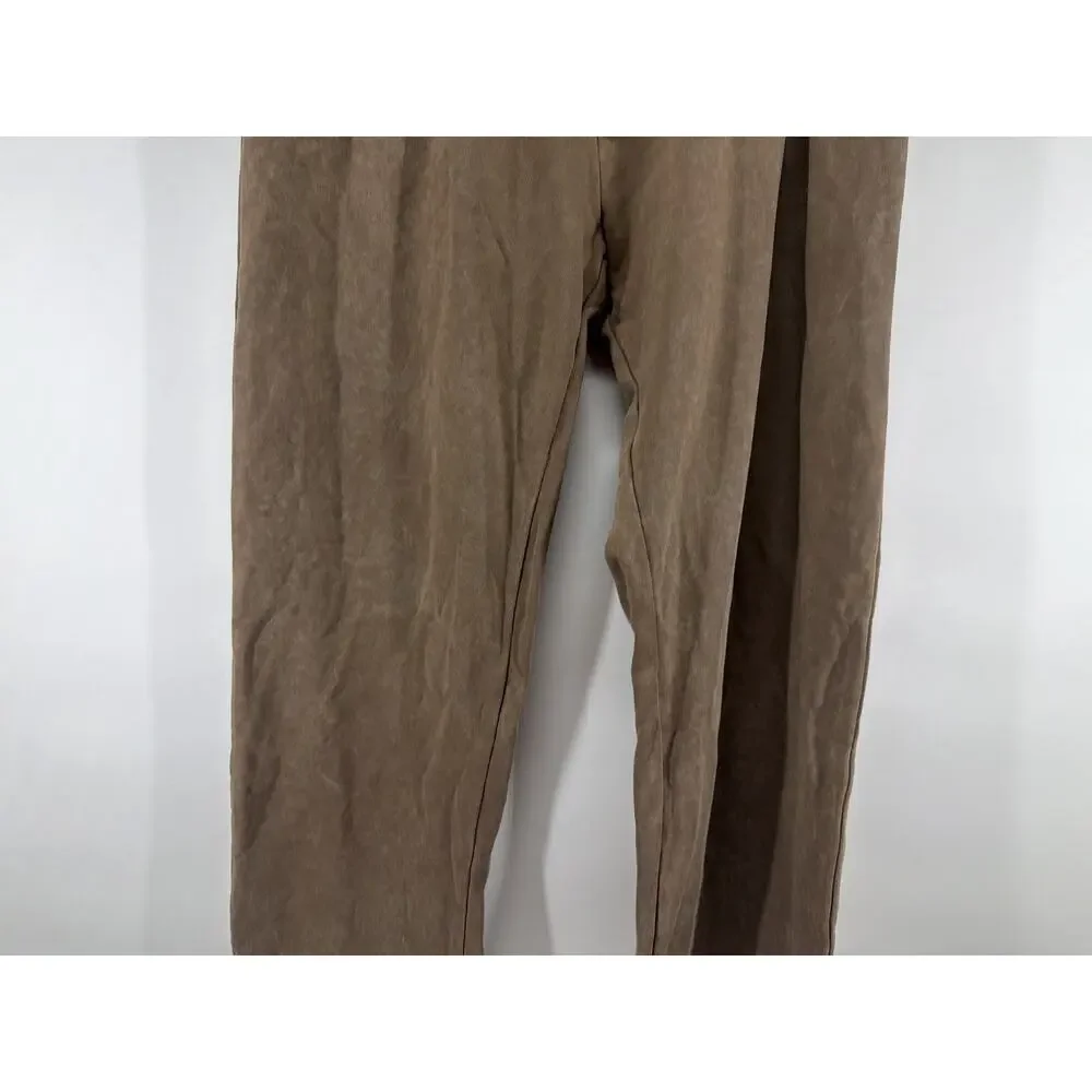 Threads 4 Thought Men's Brown Large Kevin Mineral Wash French Terry Pants NWT